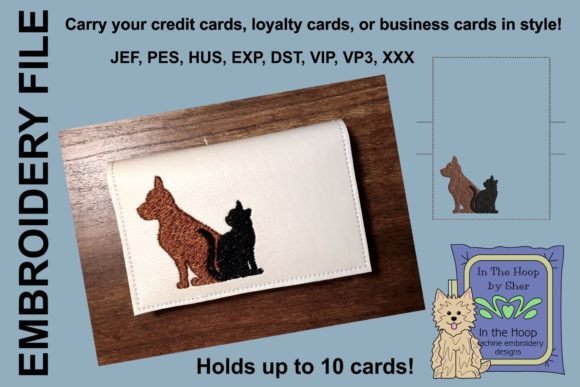 Cat and Dog Credit Card: A Holiday Embroidery Review