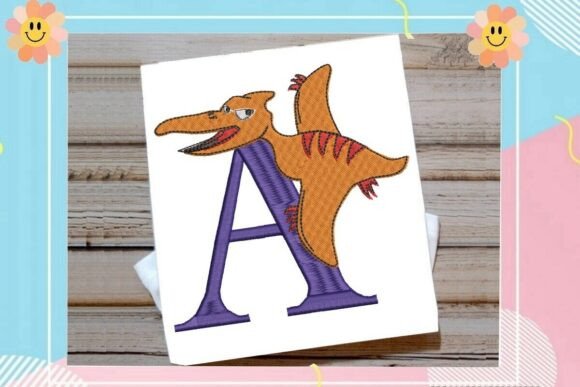 Dinosaur Monogram Alphabet Letter A Review