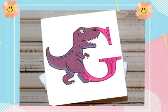 Dinosaur Monogram Alphabet Letter G Review