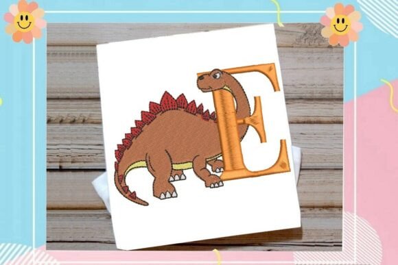 Dinosaur Monogram Letter E: A Designer's Review