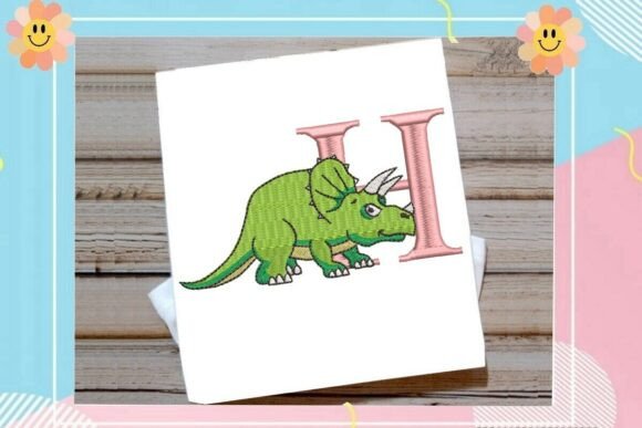 Dinosaur Monogram Letter H: A Designer's Review