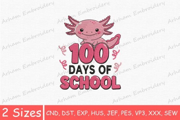 Review: 100 Days of School Axolotl Design