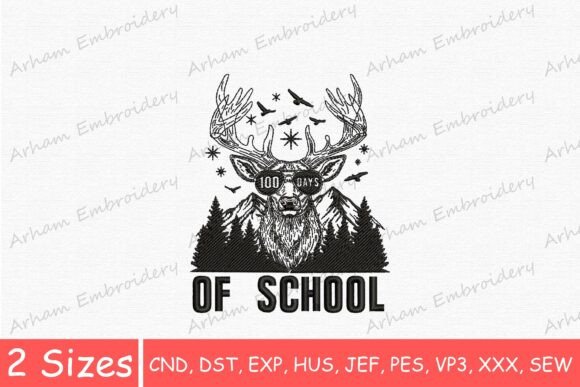 Review: Deer 100 Days of School, Funny Buck Design