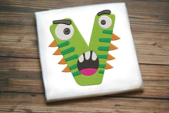 Review: Fun Monster Alphabet Letter V for Boutique Apparel