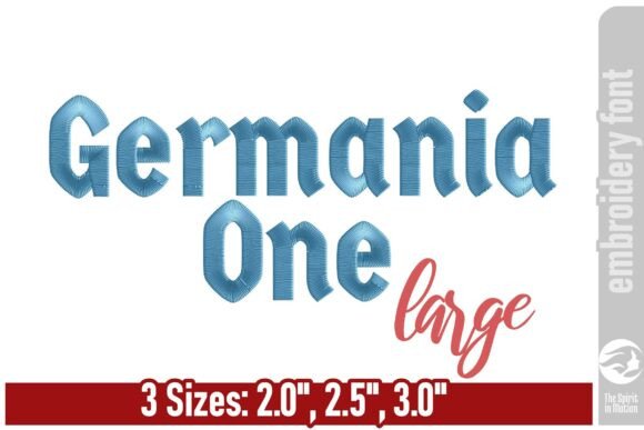 Review: Germania One Embroidery Font for Etsy Shops