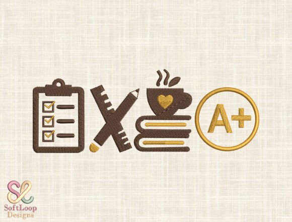 Review: TEACHER LIFE Icons Embroidery Design for Gifts
