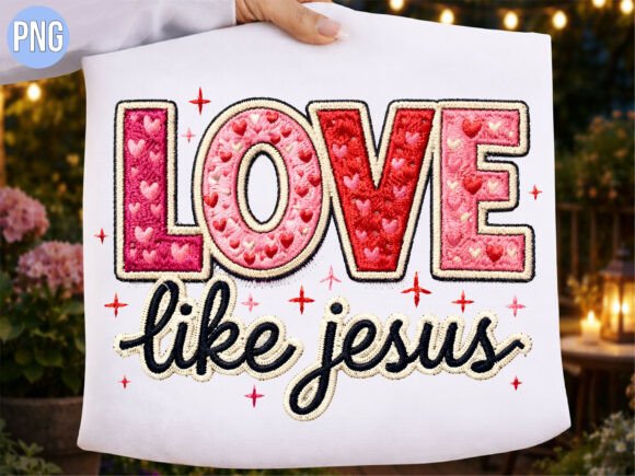 Reviewing Love Like Jesus Hearts Embroidery PNG